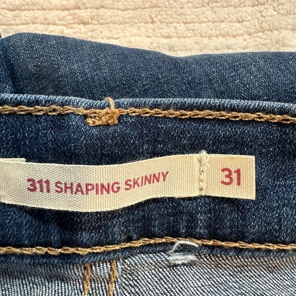 women's Levi shaping skinny jeans size 31 60% Cotton 23% Viscose W31 L30 Blue - Picture 9 of 12